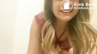 Pregnant slut eating her own shit