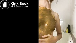 The goat. Chewing shit