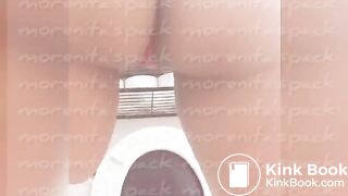 Latina morena pooping her panties while sitting on the