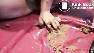 Sexy fat body covered in shit