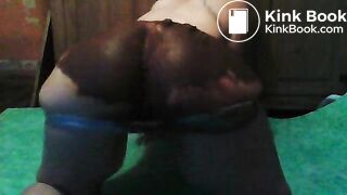 vintage BBW scat smeared ass