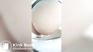 Girl Asian pooping piss toilet.MLL_020