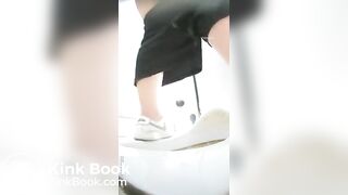 Girl Asian pooping piss toilet.MLL_020