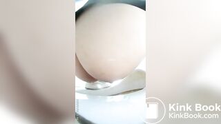 Girl Asian pooping piss toilet.MLL_020