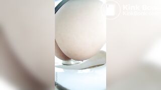 Girl Asian pooping piss toilet.MLL_020