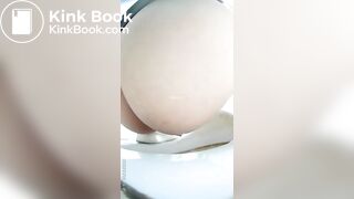 Girl Asian pooping piss toilet.MLL_020