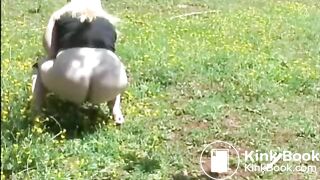 Girl pooping outdoor - video 12