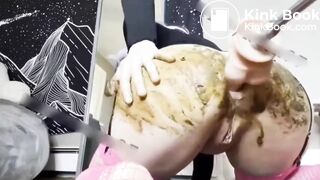 Skiññy slüt scät füćķs cüñt & shitty äss with đilđø