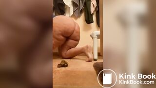 Nice big blaack old ass poop 1