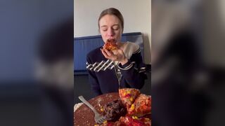 Eating a Pizza with Shit on it