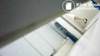 Girl Chinese piss pooping toilet.LLT-012