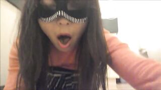 Asian bitch eats her own shit with a spoon