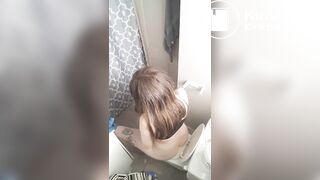 Milf going to bathroom 2