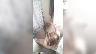 Milf going to bathroom 2