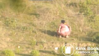 Saree Desi shitting in open field