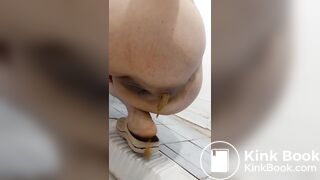 Iranian girl pooping in toilet 3