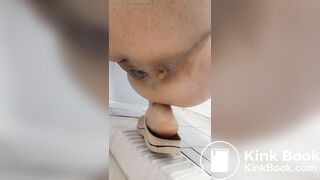 Iranian girl pooping in toilet 3