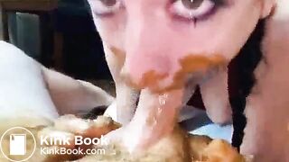 Scat Blowjob and Rimjob (some puke)