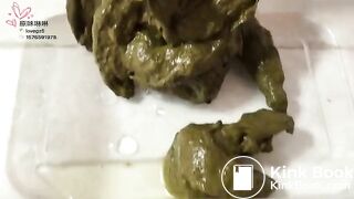 Girl Chinese piss pooping toilet.LLT-02
