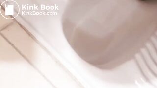 Iranian girl pooping in toilet