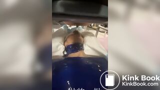 chinese girl scat in slave face