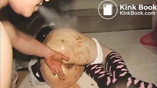 japanese girl massive poop while sleeping