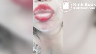 Dirty latina eating shit