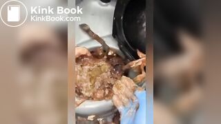 Rotten Portapotty shit eating by demand