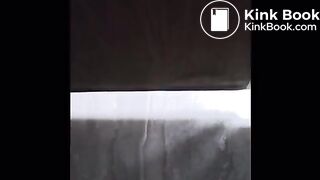 (NO VISIBLE SCAT) Woman sprays her liquid guts