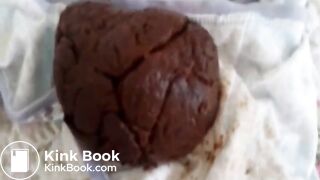 Cotton panty poop in the bedroom