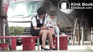 Japanese Office Ladies Poop Voyeur - video 4
