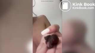 Real! Swallowing shit and gagging