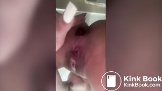 Real! Swallowing shit and gagging