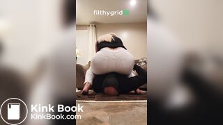 White Jeans Facesitting Poop