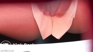 White girl shitting at pop concert