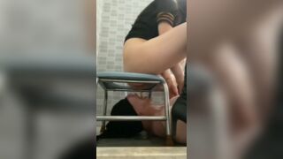 chinese girl diarrhea in slave mouth - video 2