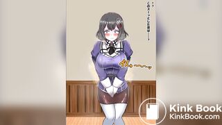 Animate girl has diarrhea