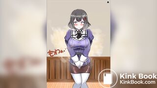 Animate girl has diarrhea