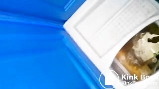 Couple scat play with farmed shit