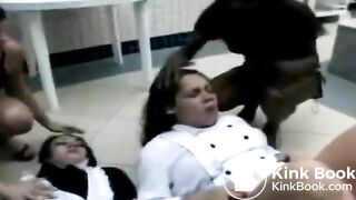 Women are bullied with poop