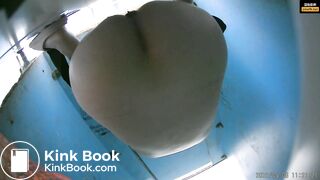 Girl Chinese pooping pis toilet.DJJ_029