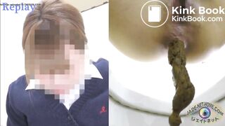 Girl Japanese pooping toilet.MML_01