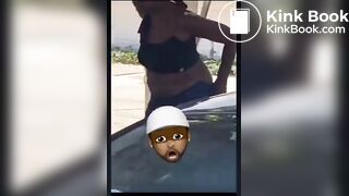 Lady Projectile Shits In Public