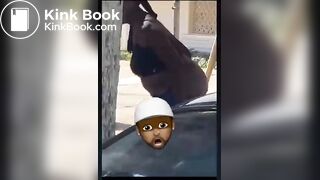 Lady Projectile Shits In Public