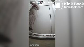 Public toilet pooping