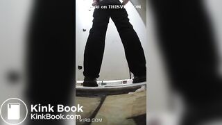 Public toilet pooping