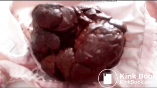 Silky panty poop girl