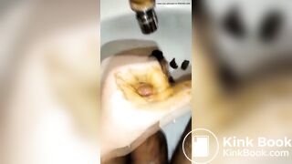 masturbation with stuffed foreskin