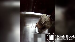 Young girl POOPING and CHANGING her thong