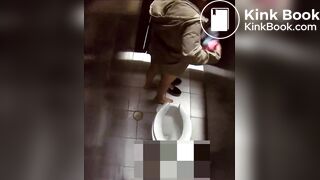 Young girl POOPING and CHANGING her thong